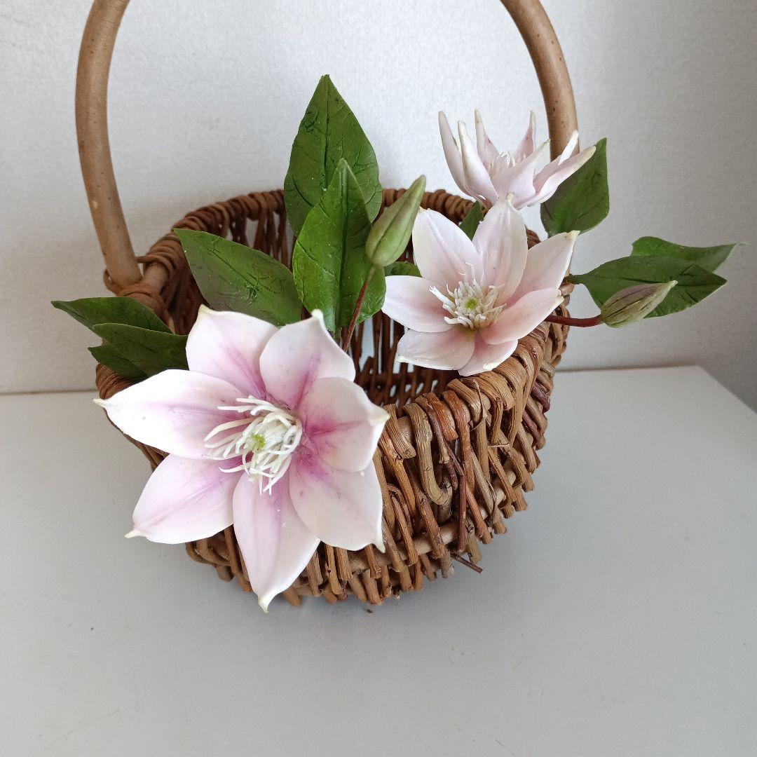 専用　石楠花　クレマチス　クレイフラワー樹脂粘土