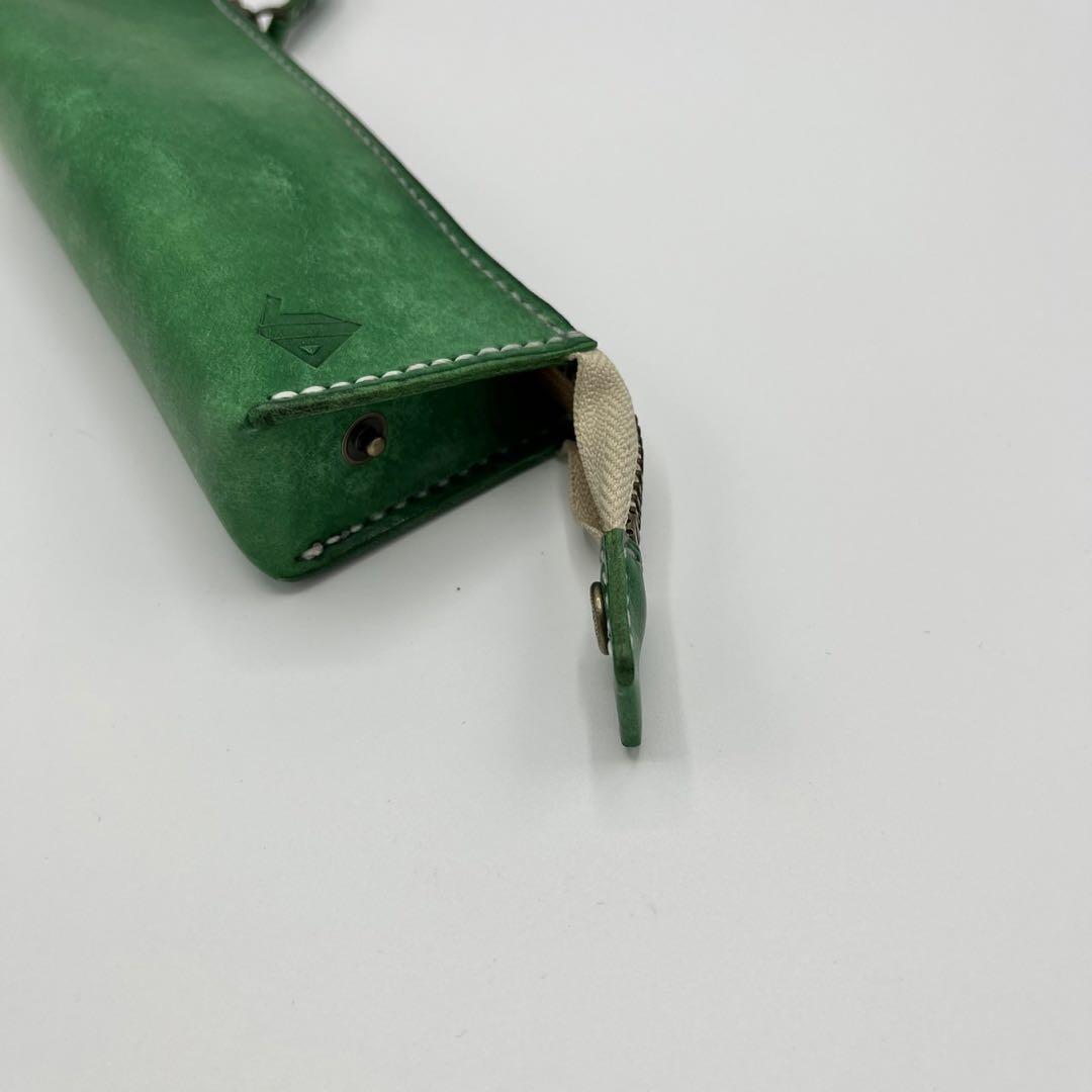 ハンドメイド　イタリアンレザーのペンケース