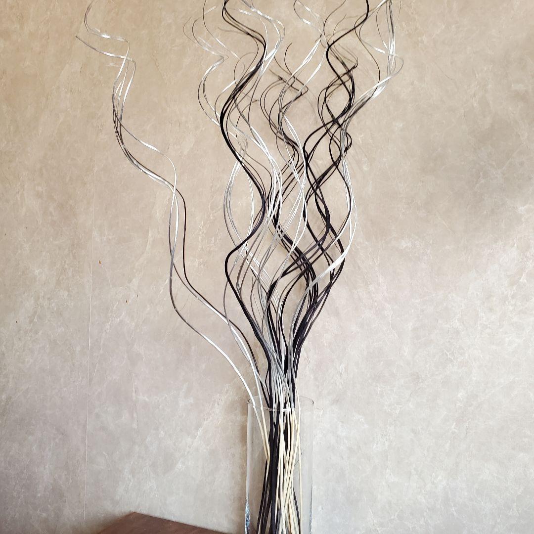 花瓶付き　特大　インテリア　ドライフラワー　スワッグ　アートプランツ　モノトーン