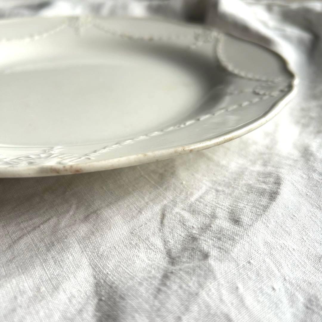 ミントン　レリーフプレート　ディナー　大皿　26.5㎝　フランスアンティーク