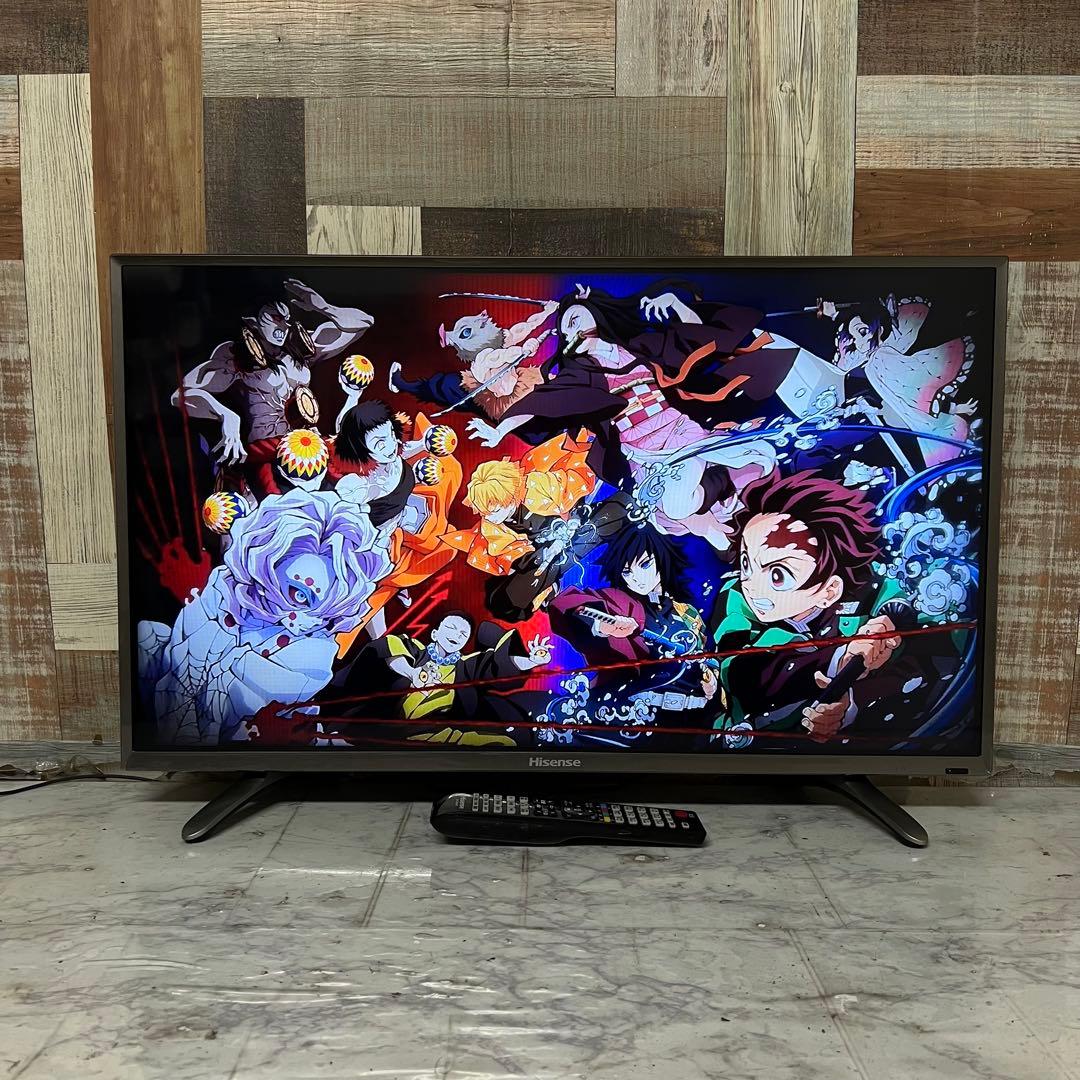 天才肌さん全国送料込ハイセンス32型液晶テレビ外付HDD裏番組録画対応、箱付き