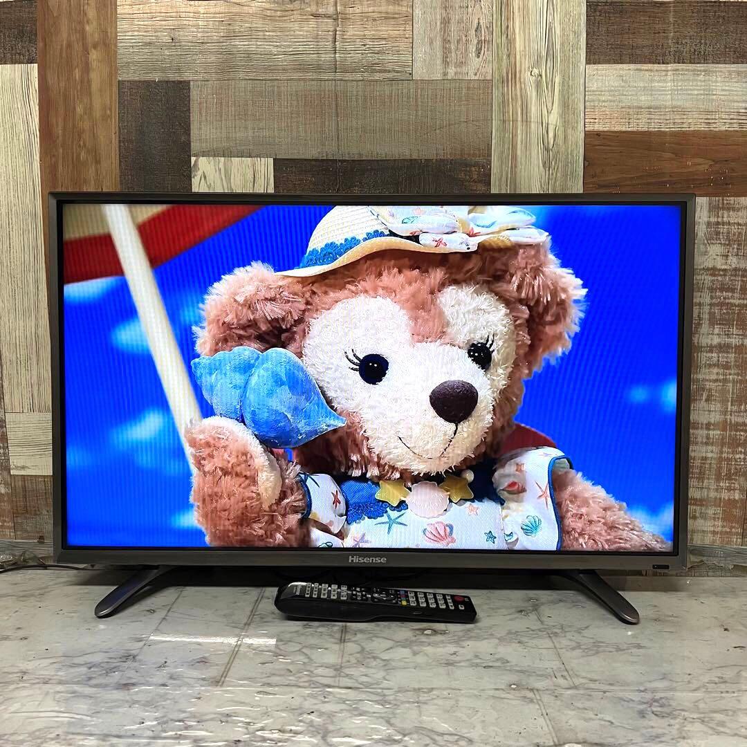 天才肌さん全国送料込ハイセンス32型液晶テレビ外付HDD裏番組録画対応、箱付き