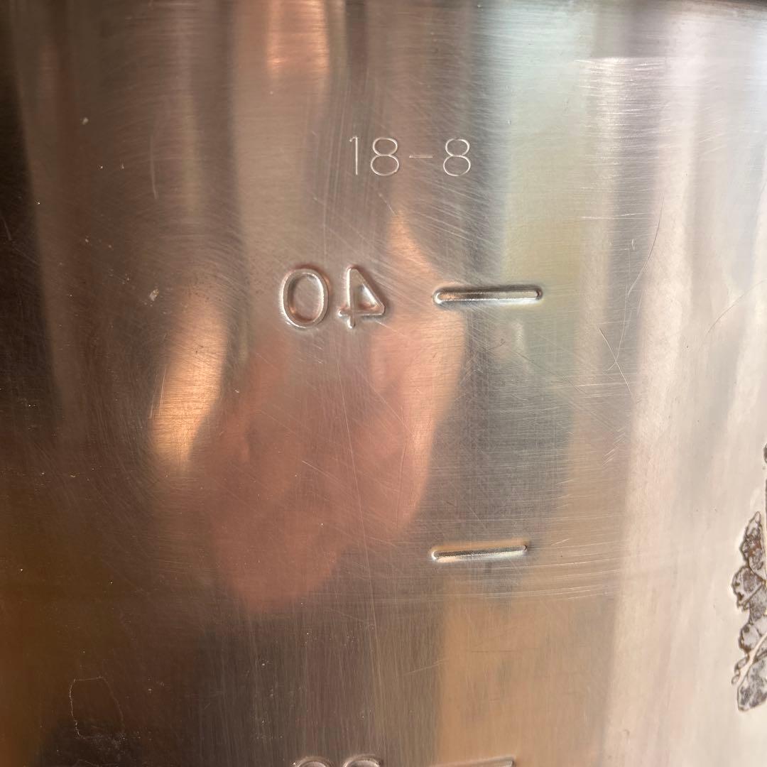 只今期間限定値下げ中！寸胴鍋　ステンレス鋼18-8 40リットル　業務用食堂