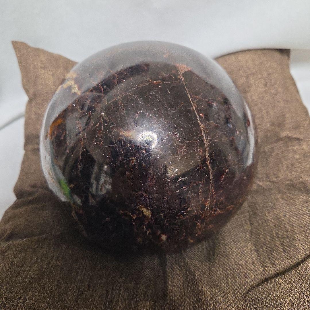 希少　インドのスターガーネット　特大　丸玉