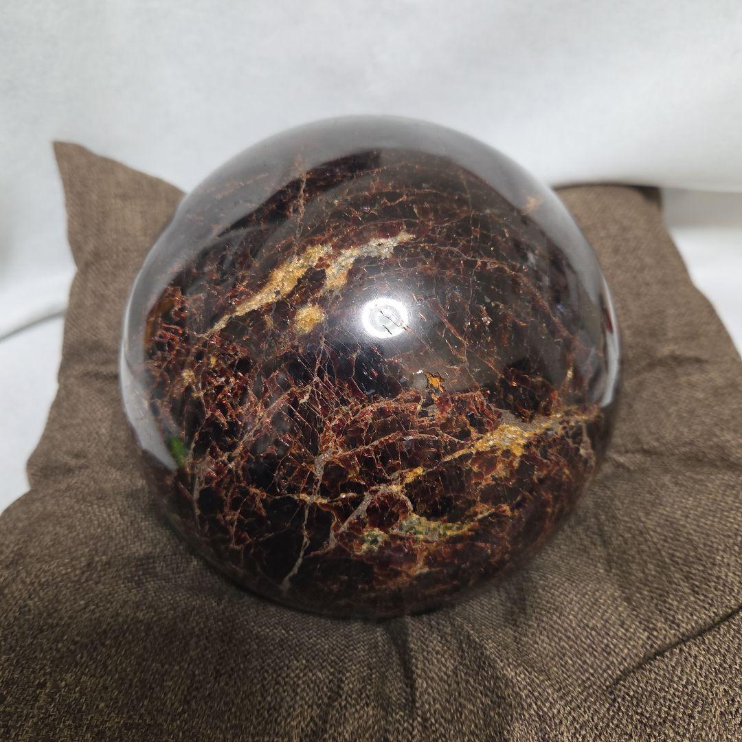 希少　インドのスターガーネット　特大　丸玉