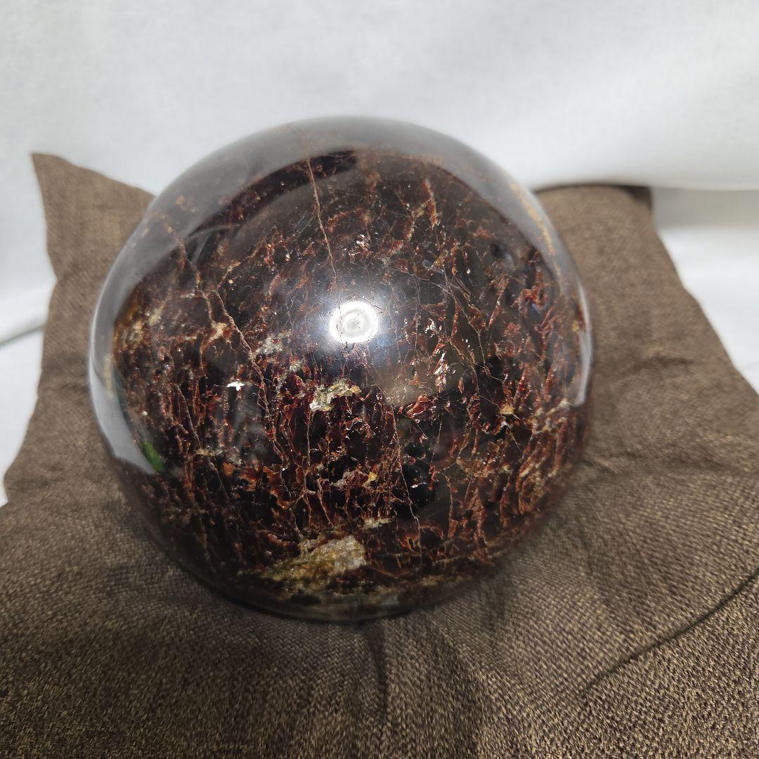 希少　インドのスターガーネット　特大　丸玉