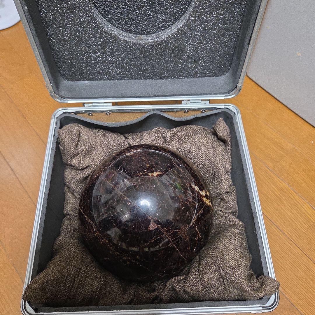 希少　インドのスターガーネット　特大　丸玉