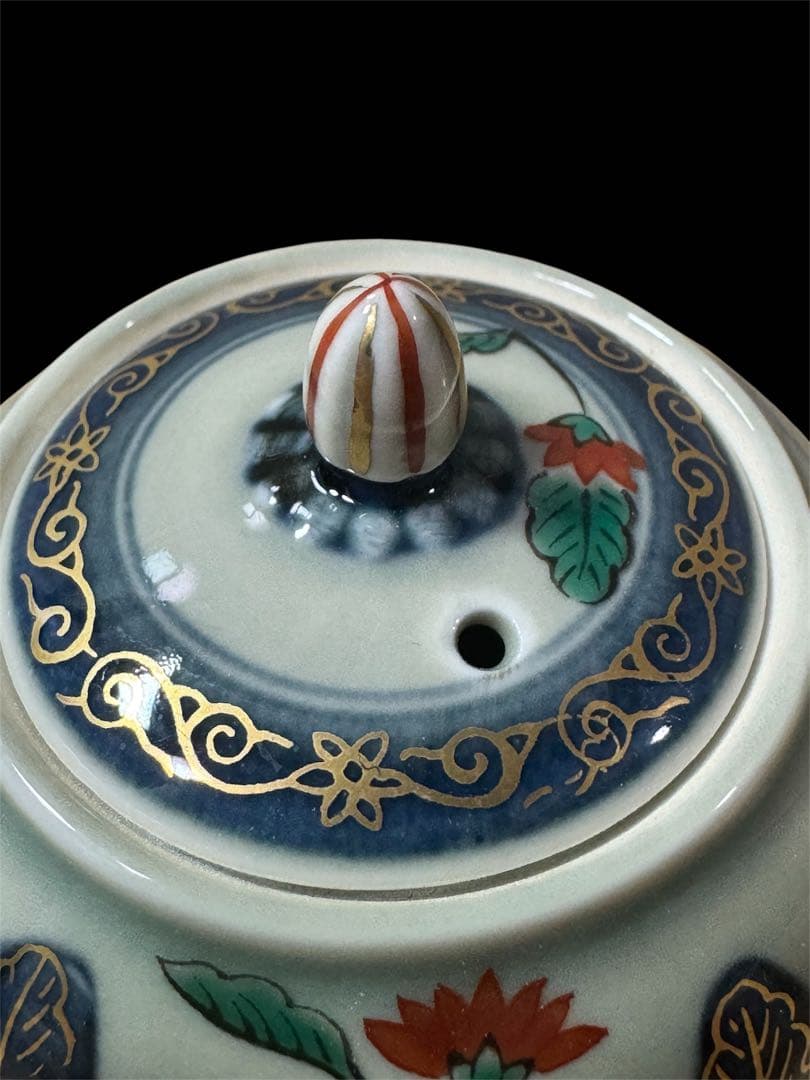 新品未使用品　箱付き　波佐見焼　林九郎作　古伊万里　窓鶏　醤油差し