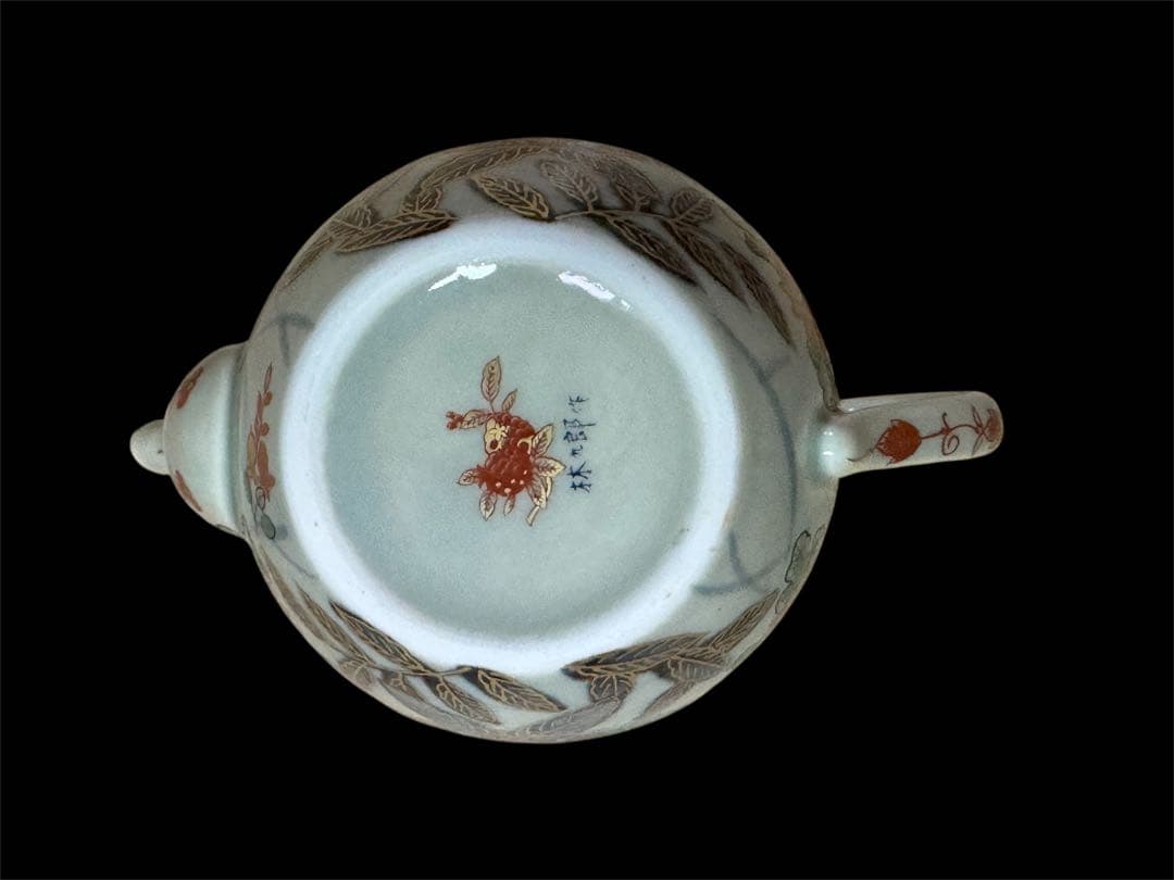 新品未使用品　箱付き　波佐見焼　林九郎作　古伊万里　窓鶏　醤油差し