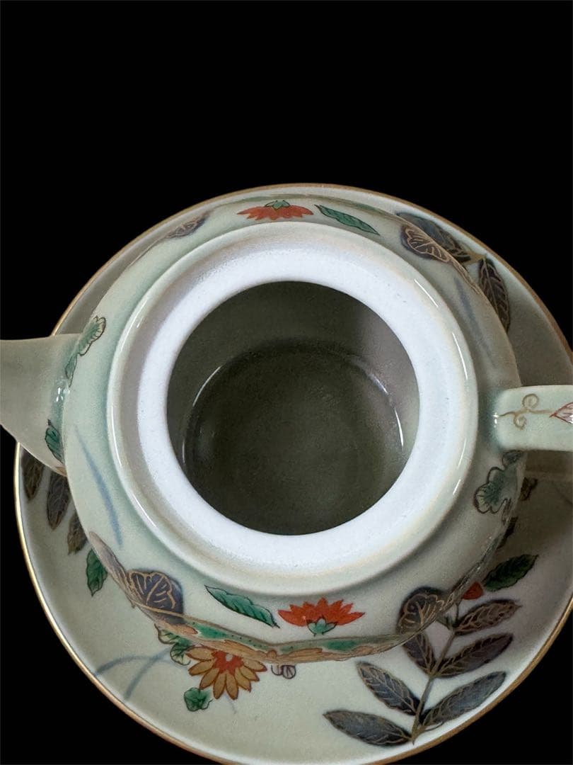 新品未使用品　箱付き　波佐見焼　林九郎作　古伊万里　窓鶏　醤油差し