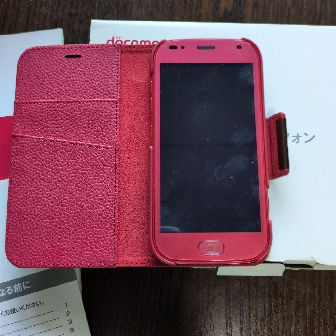 docomo F-42A ピンク スマートフォン 本体　ケース付き