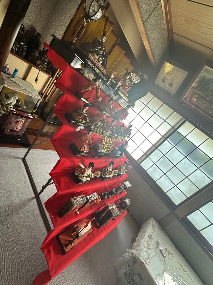 伝統的 雛人形セット　　7段　レトロ早い者勝ち