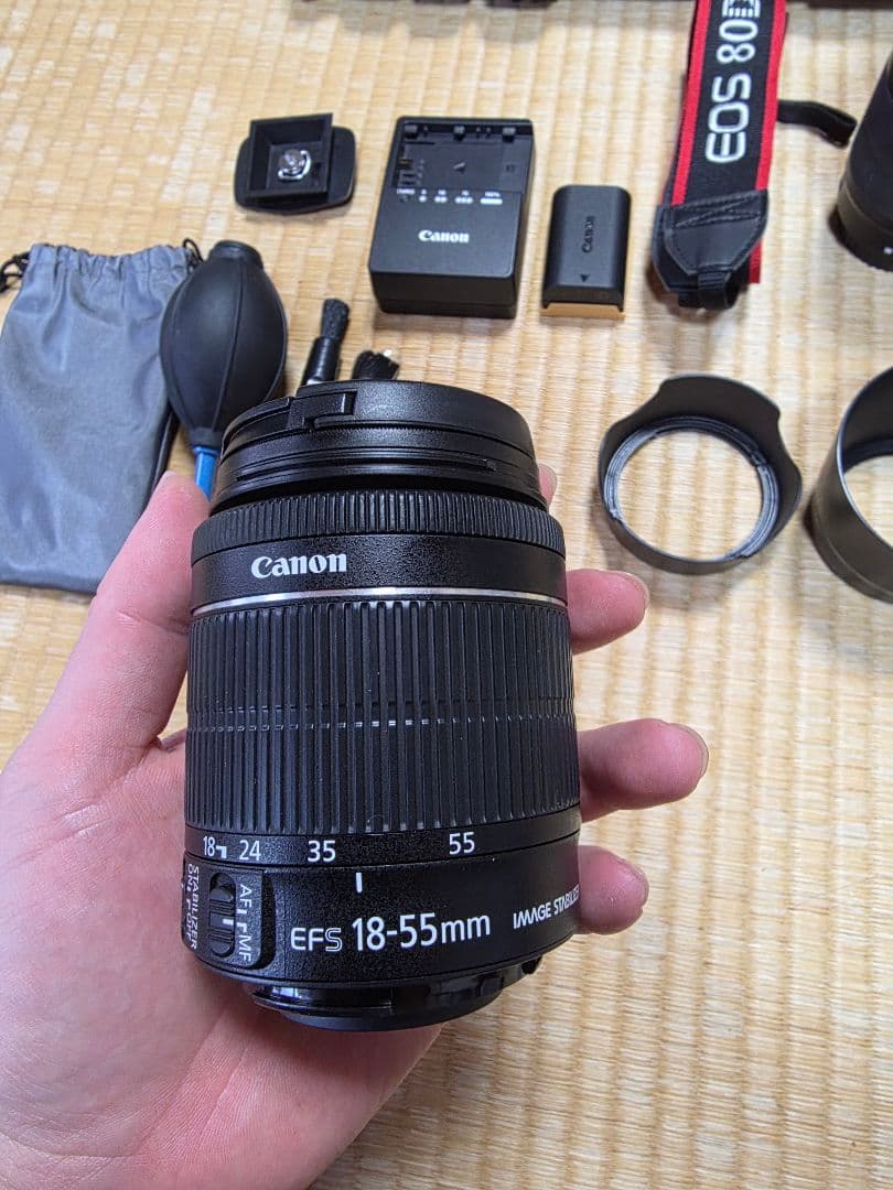 CanonEOS80Dダブルズームレンズ付き