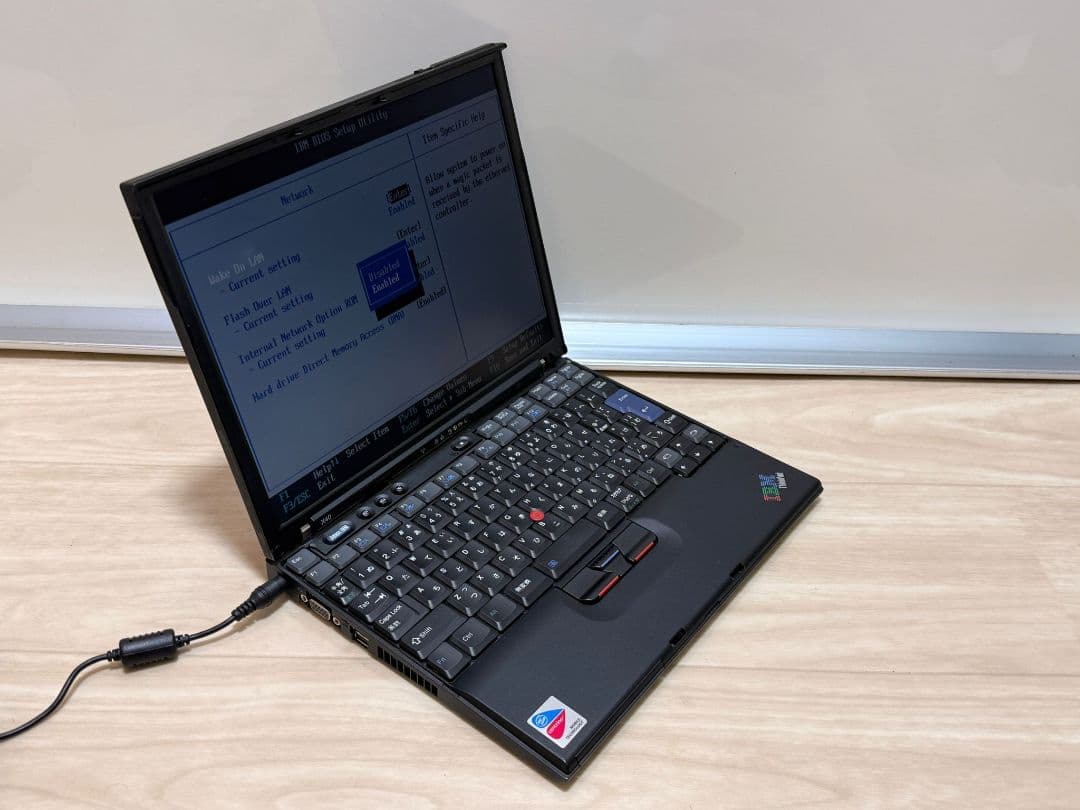 IBM ThinkPad X40ノートPC 動作確認済