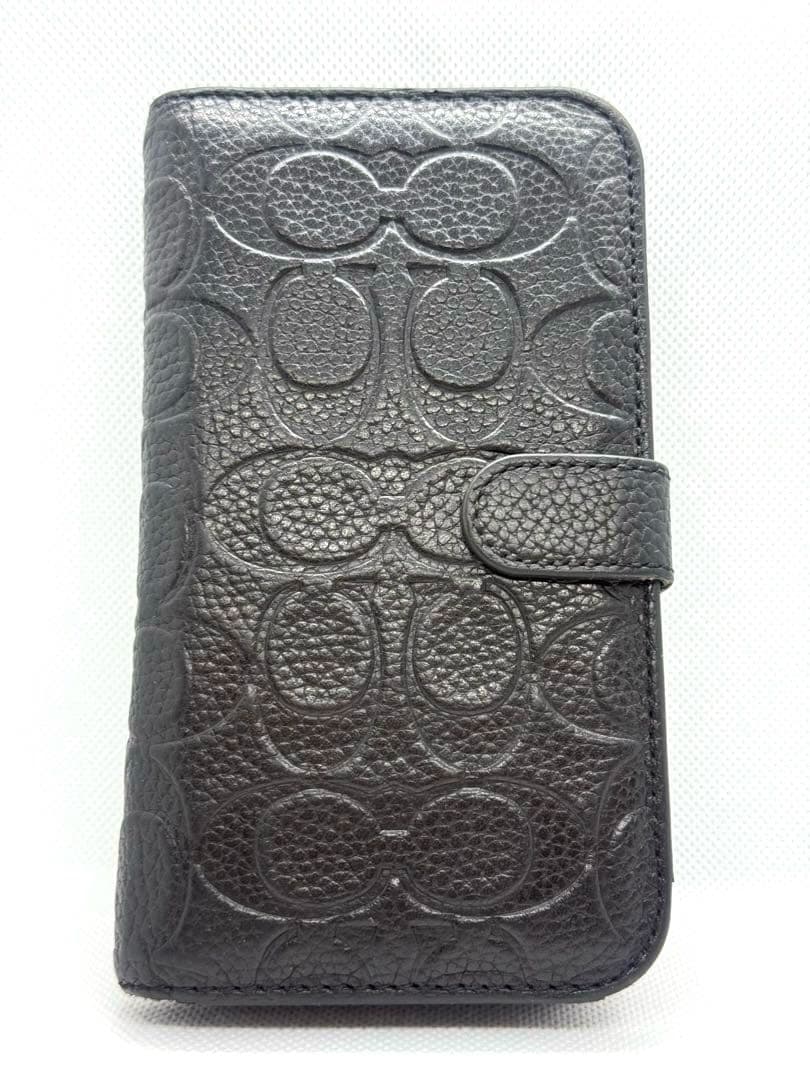 COACH コーチ iphone14pro 手帳型ケース ブラック