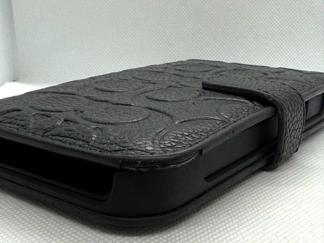 COACH コーチ iphone14pro 手帳型ケース ブラック