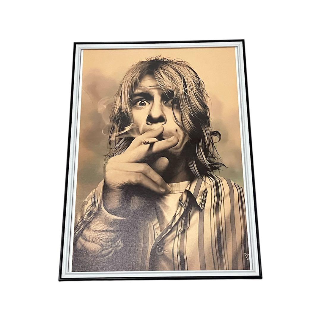 【額縁付き】A2 ポスター  Cobain カートコバーン 1