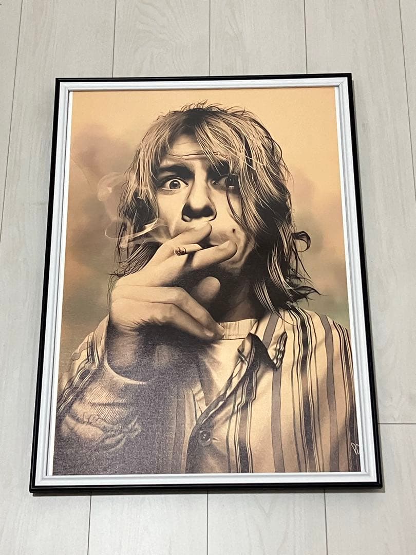 【額縁付き】A2 ポスター  Cobain カートコバーン 1