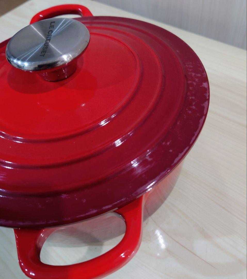LE CREUSET　ココット　18cm　赤　両手鍋