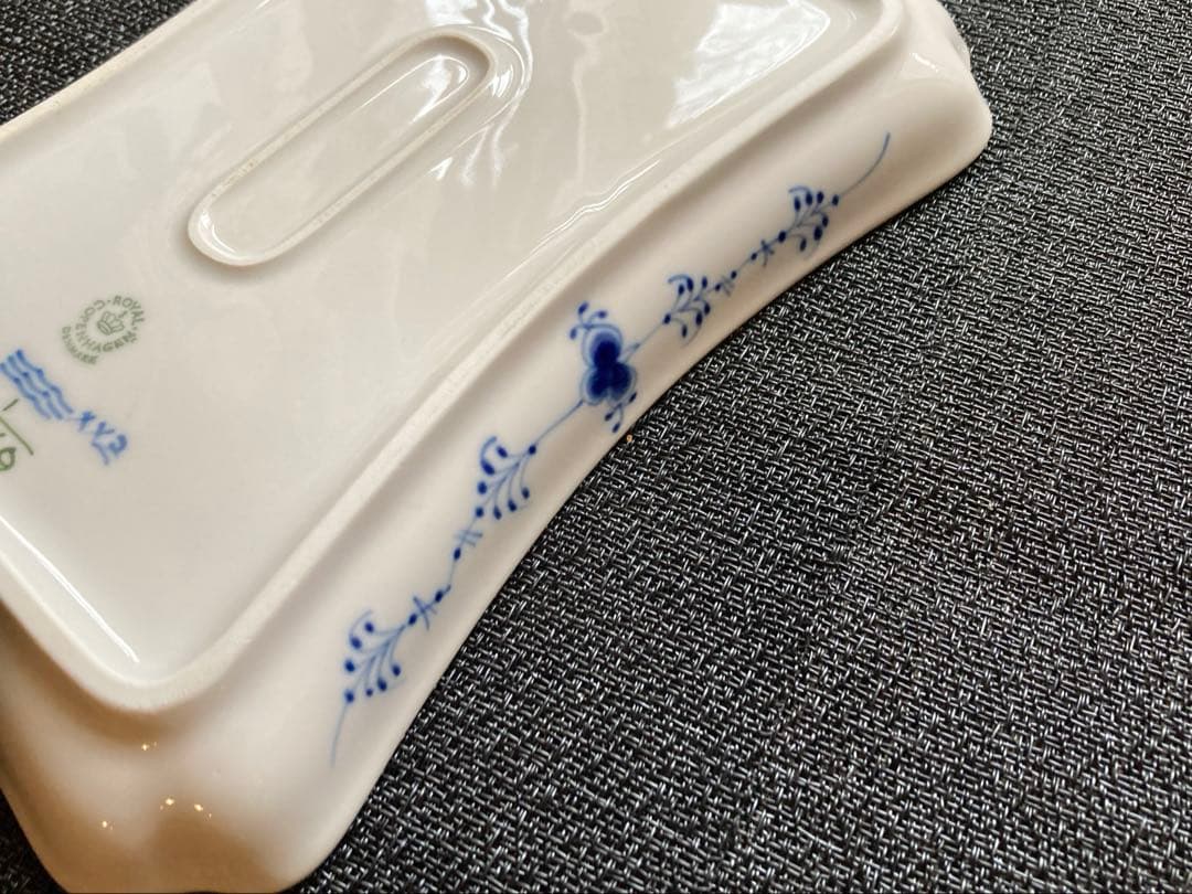 ロイヤルコペンハーゲン　ブルーフルーテッド　プレイン　スクエアプレート