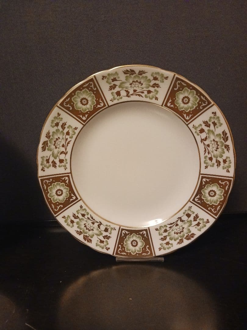 ロイヤルクラウンダービー グリーンダービーパネル ケーキプレート ③④