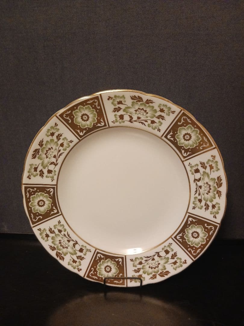 ロイヤルクラウンダービー グリーンダービーパネル ケーキプレート ③④