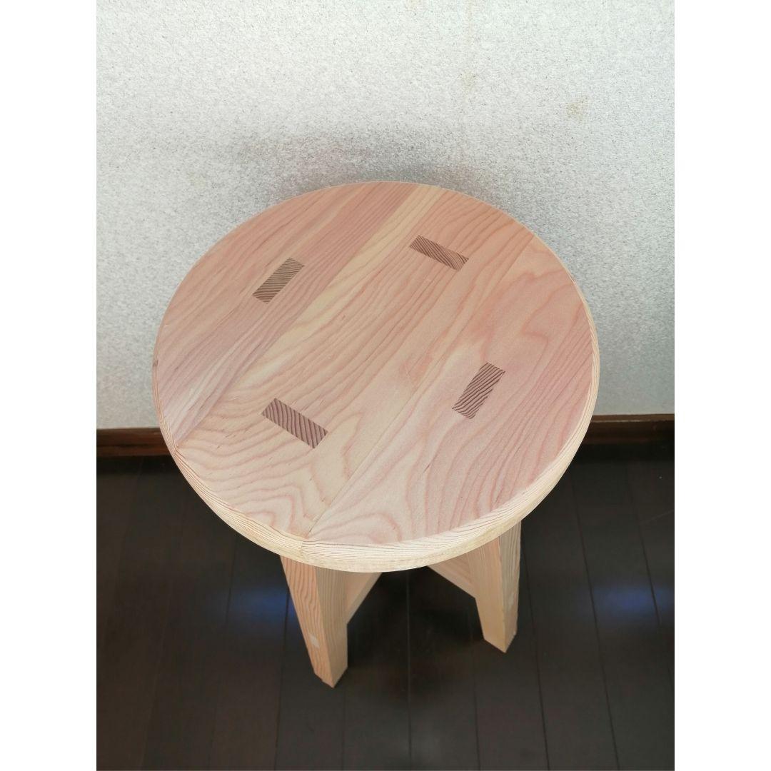 木製スツール　2脚セット　高さ60cm　丸椅子　stool