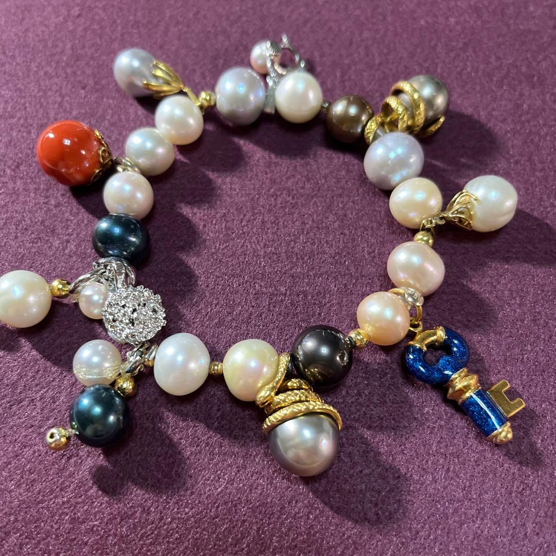 sahara  本真珠✨パール✨リメイク ブレスレット♥️K18金