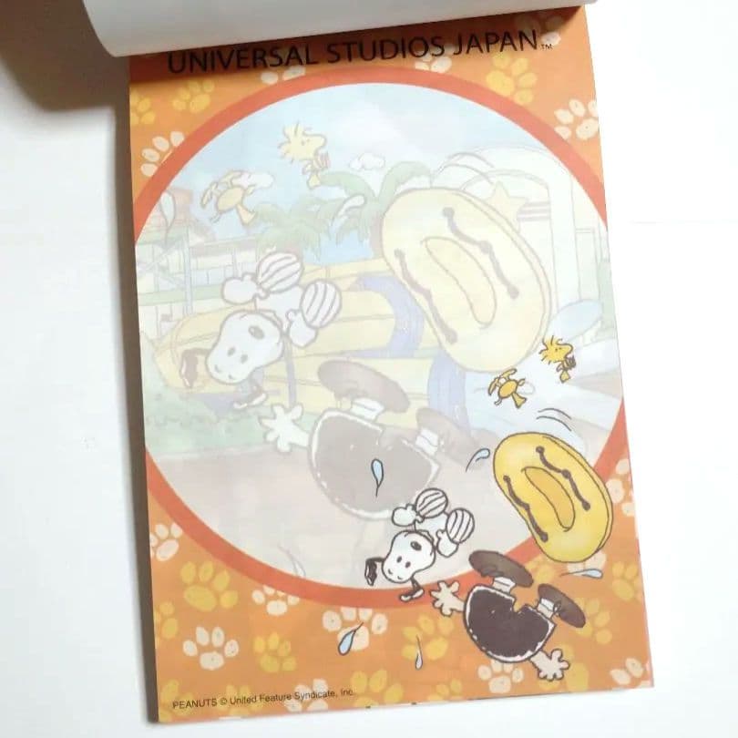 USJ スヌーピー メモ帳 平成 レトロ 当時物 レア クリップ付