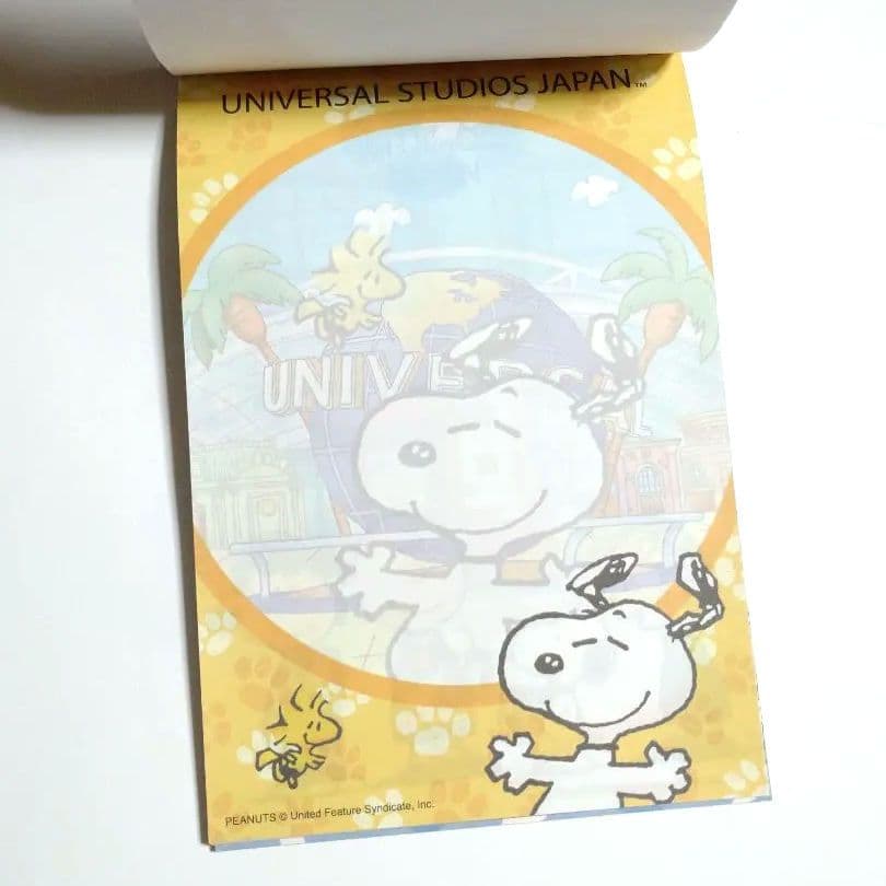 USJ スヌーピー メモ帳 平成 レトロ 当時物 レア クリップ付