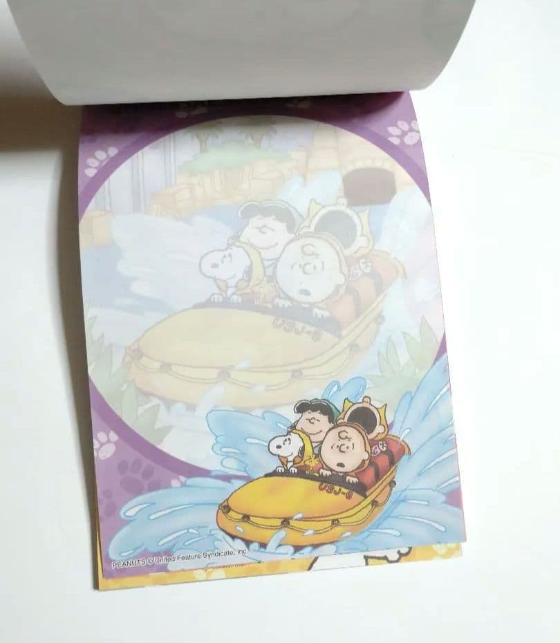 USJ スヌーピー メモ帳 平成 レトロ 当時物 レア クリップ付