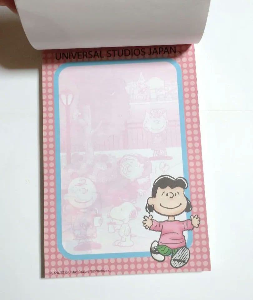 USJ スヌーピー メモ帳 平成 レトロ 当時物 レア クリップ付