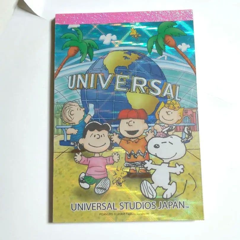 USJ スヌーピー メモ帳 平成 レトロ 当時物 レア クリップ付