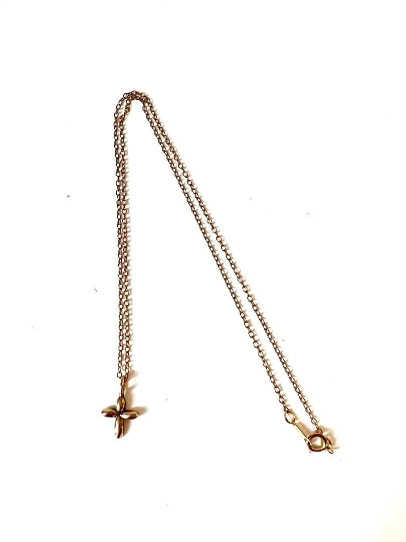 K5YG クロス型ペンダントネックレス