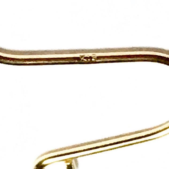 【Rtav】特価 K18 アパタイト フラワーキューブ チェーンフックピアス