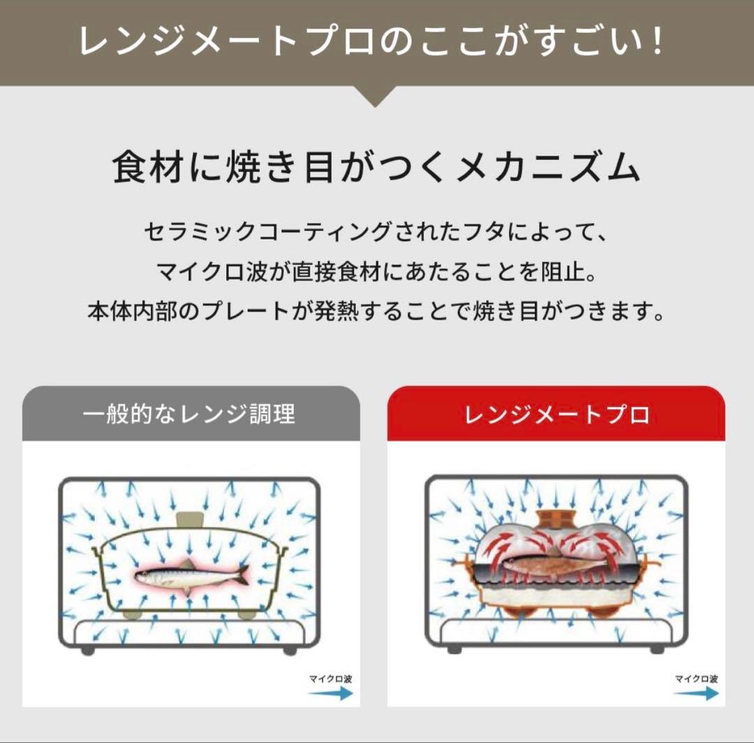 【お値下げ】レンジメートプロ 電子レンジ専用調理器 RMP-10 美品