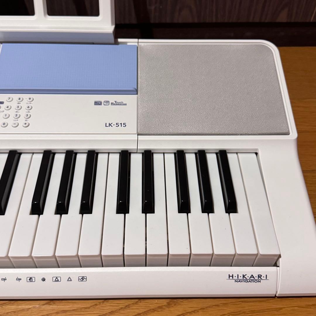 美品 CASIO カシオ LK-515 光ナビゲーション キーボード