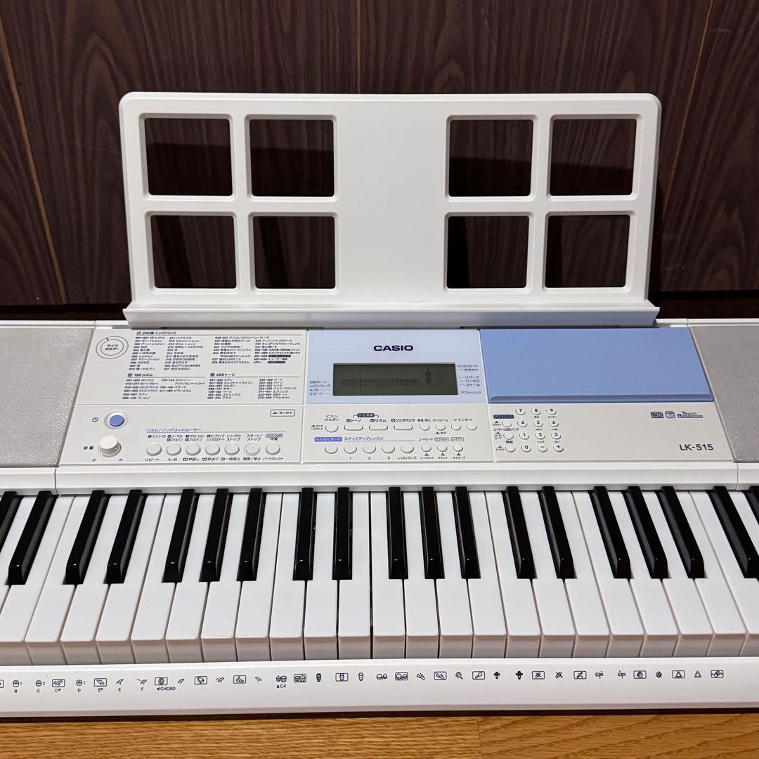 美品 CASIO カシオ LK-515 光ナビゲーション キーボード