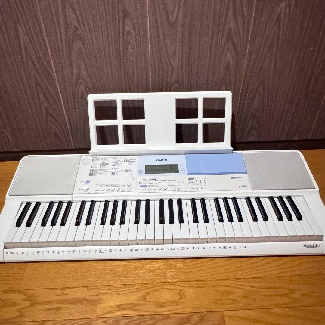 美品 CASIO カシオ LK-515 光ナビゲーション キーボード