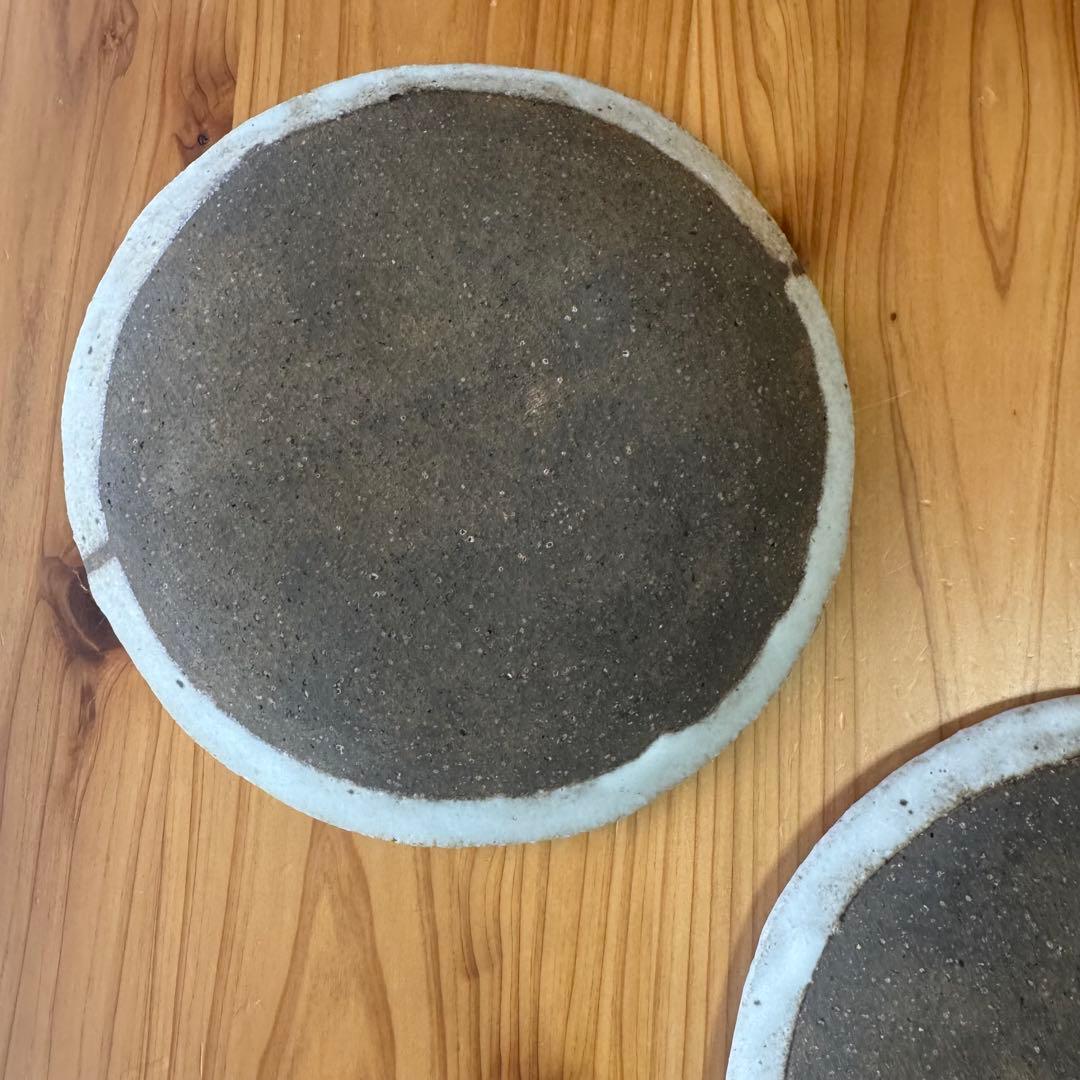 とみなが陶房 和皿 平皿 5枚セット 直径約7cm 釉薬