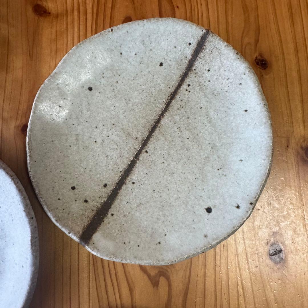 とみなが陶房 和皿 平皿 5枚セット 直径約7cm 釉薬