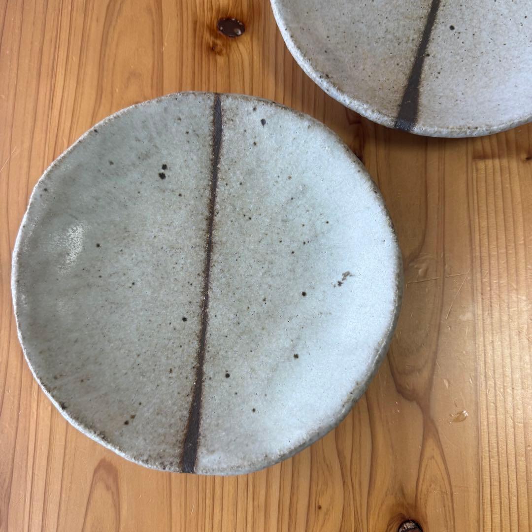 とみなが陶房 和皿 平皿 5枚セット 直径約7cm 釉薬