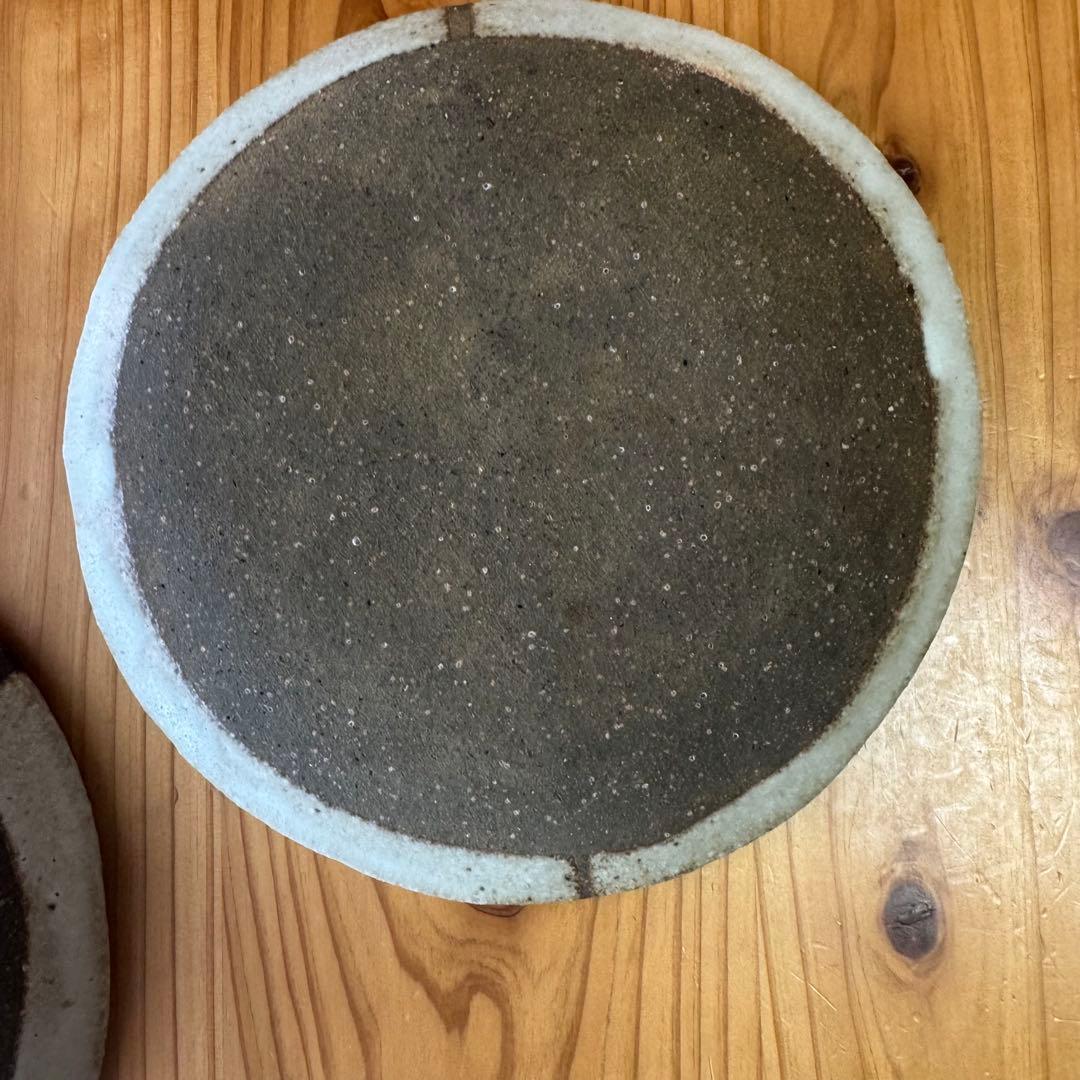 とみなが陶房 和皿 平皿 5枚セット 直径約7cm 釉薬