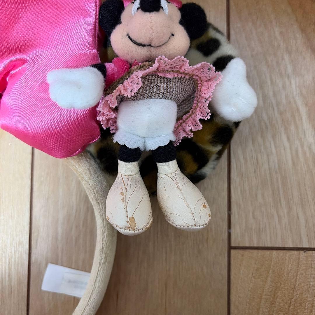 ミニーマウス ヒョウ柄カチューシャ