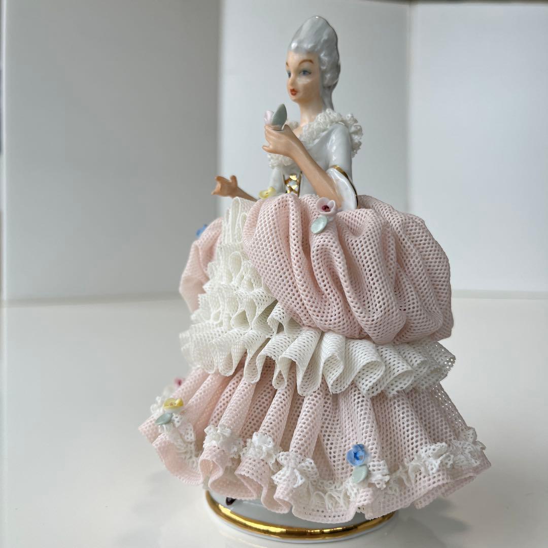 アイリッシュ　ドレスデン　　　　　　　　磁器レース人形