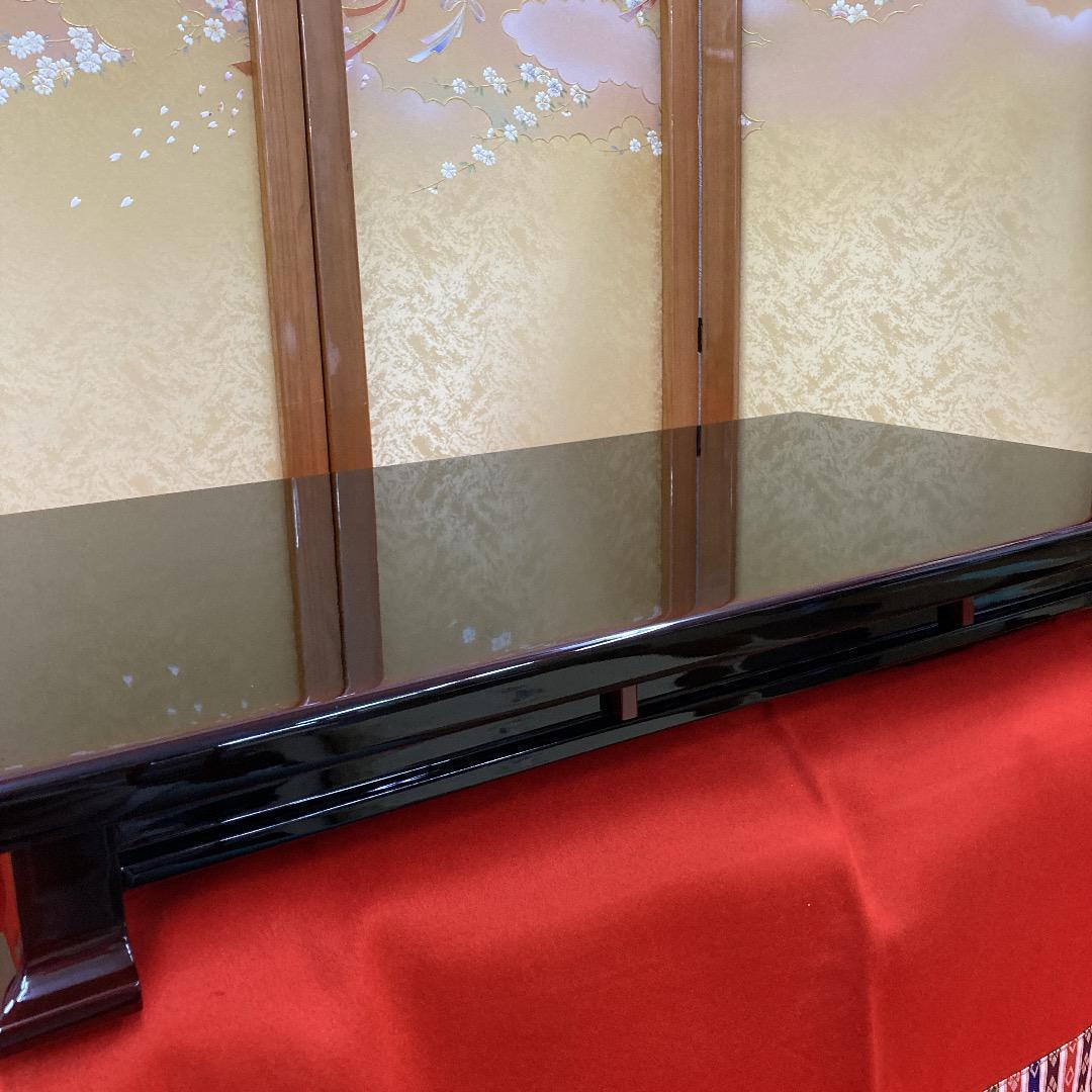 MS1 高級塗り　飾り台のみ　巾80㎝位　親王飾り台　雛飾り台　ひな人形