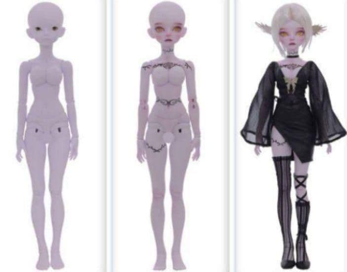 WM01 bjd 1/4 ドール本体　球体関節人形 ハンドメイド