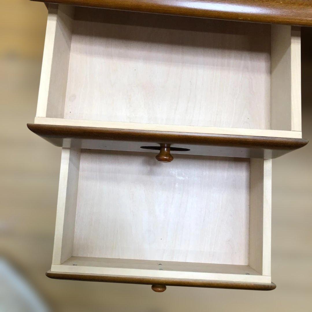 送料無料 カリモク 両袖机 デスク 高級 書斎机 重厚 天然木 251126