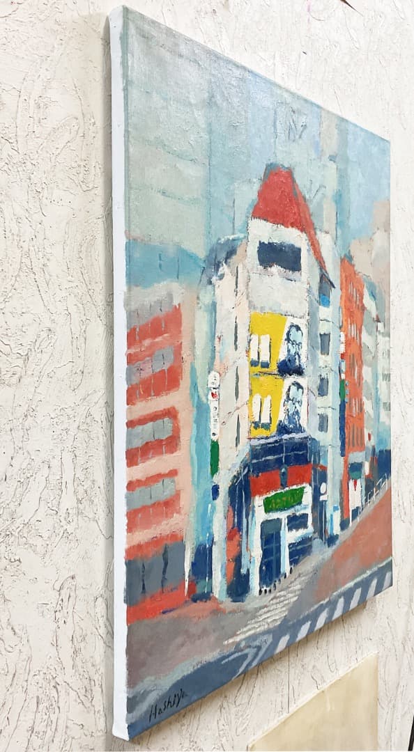 絵画 402油絵/風景/街角/東京/六本木/P15号