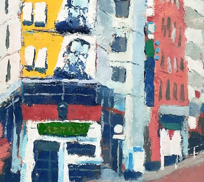 絵画 402油絵/風景/街角/東京/六本木/P15号